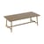 Table rectangulaire Fred's métal marron / 220 x 100 cm - 6 à 8 personnes - Fatboy
