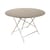 Tavolo pieghevole Bistro metallo beige / Ø 117 cm -  6/8 persone - Foro per parasole - Fermob