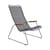 Fauteuil bas Click Lounge plastique gris / Dossier haut - Houe