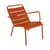 Fauteuil bas Luxembourg métal orange / Dossier incliné - Fermob