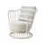 Fauteuil rembourré Grace Outdoor tissu Fauteuil rembourré Grace Outdoor tissu / Tressage polyéthylène - Gubi