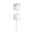 Hublot Double Floor lamp metal white / W 45 x H 200 cm - Axel Chay