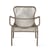 Poltrona bassa Loop Lounge materiale plastico tessuto beige / impilabile - Cordura polipropilene tessuta manualmente - Vincent Sheppard