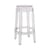 Tabouret haut empilable Charles Ghost plastique transparent / Philippe Starck, 2005 - H 65 cm - Kartell