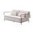 Canapé de jardin 2 places Salo tissu / L 160 cm - Unopiu
