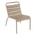 Lounge-Sessel Luxembourg metall beige / Niedrige Sitzfläche - Fermob