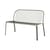 Banc avec dossier Thorvald SC111 métal vert / L 129 cm - &tradition
