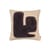 Coussin Lay tissu marron beige / 50 x 50 cm - Ferm Living
