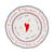 Il frutto della passione - Heart Plate ceramic blue / Ø 26.5 cm - Bitossi Home