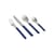 Set de couverts MVS métal bleu / 4 pièces - By Muller Van Severen - Hay