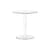 Table d'appoint Tip Top Glass verre plastique blanc - Kartell