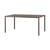 Table rectangulaire Piave marron / 160 x 90 cm - Stratifié texturé - NARDI