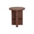 Table d'appoint Coloured Wood Noon bois marron / Ø 38 x H 42,5 cm - NOBODINOZ