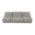 Canapé de jardin 3 places Saparella tissu gris (1965) / 3 modules - L 222 cm - Cinna