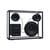 Enceinte Large verre noir transparent / L 42 x H 33 cm - Verre trempé - Transparent Speaker