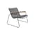 Fauteuil bas Click Roomy Lounge plastique gris - Houe