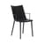 Gepolsterter Stuhl H.H.H leder schwarz / Pflanzlich gegerbtes, recyceltes Leder - Kartell