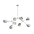 Pendelleuchte Stingray metall silber / Gelenkt - 152 x 121 cm - 101 COPENHAGEN