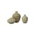 Set de 3 mini vases Amalie céramique vert  - BROSTE COPENHAGEN