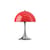 Panthella 250 The Originals Wireless rechargeable lamp plastic material red / LED - Ø 25 cm - Louis Poulsen