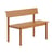 Banc avec dossier Linear métal  / L 110 cm - Muuto
