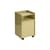 Servierwagen auf Rollen Folded Low metall grün / 1 Tür – H 61,5 cm - Muuto
