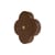 Patère Andrée bois marron Small / Ø 7 cm - Hartô