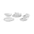 Set vaisselle Salt céramique blanc / Service petit-déjeuner 2 personnes - 8 pièces - BROSTE COPENHAGEN