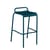 Sgabello alto Luxembourg metallo blu / Alluminio - H 78 cm - Fermob