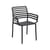 Doga Stackable armchair composite material black / Set of 6 Stackable armchairs - NARDI