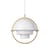 Suspension Multi-Lite Small métal blanc / Ø 25 cm - Modulable & orientable / Réédition 1972 - Gubi