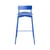 Tabouret haut empilable Fromme métal bleu / H 75 cm - Aluminium - Petite Friture