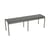 Luxembourg Bench metal green grey 3/4 seats - Fermob