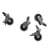  Casters metal grey / Set of 4 Casters - Hay
