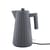 Plissé Electric kettle plastic material grey / 1.7 L - UK version - Alessi