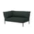 Divano da giardino modulare Level 2 tessuto verde / Schienale extra morbido - Angolo sinistro - L 139 x P 92,5 cm - Houe