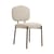 Sedia imbottita Mogan tessuto beige - NV GALLERY