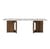 Table basse Androgyne Lounge Wood   / 120 x 45 x H 37,8 cm - Base bois - Menu