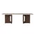 Table basse Androgyne Lounge Wood pierre beige bois naturel / 120 x 45 x H 37,8 cm - Base bois - Audo Copenhagen
