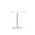 Table d'appoint Push the Button matériau composite blanc / Hauteur réglable - Ø 50 x H 50 à 73 cm / Fenix-NTM® - Kristalia