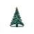 Décoration de Noël Bark Tree métal vert / H 45 cm - Sapin en acier + 6 aimants colorés - Alessi
