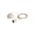 Common Electrical system for suspension textile grey / 4-meter fabric-covered cable set with E27 socket and ceiling rose - Hay