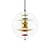 VP Globe Pendant plastic material gold transparent Ø 40 cm - Panton 1969 - Verpan