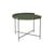 Table basse Edge métal vert / Poignée rabattable -Ø 62 x H 46 cm - Houe