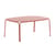 HiRay Coffee table metal red / Metal - 90 x 59 cm - Kartell