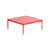 Couchtisch Fromme metall rot / Aluminium - 70 x 70 x H 35 cm - Petite Friture