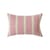 Cuscino Woven Striped tessuto rosa / 60 x 40 cm - HK LIVING