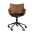 Sedia da ufficio Q/Wood legno naturale / Legno sagomato & plastica - Altezza regolabile - Kartell