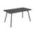 Table rectangulaire Luxembourg métal gris / 143 x 80 cm (6 personnes)  - Trou parasol - Fermob