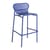 Tabouret de bar Week-End métal bleu / Aluminium - H 80 cm - Petite Friture